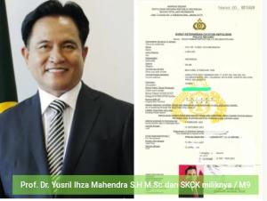 Gara-gara Mahfud MD, Prof Yusril Ikut Ikutan Bikin SKCK