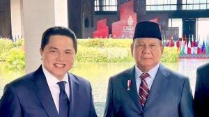 Prabowo Soal Dukungan Erick Thohir: Beliau Menteri