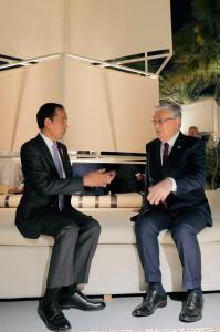 Presiden Joko Widodo bertemu dengan Presiden Kazakhstan Kassym Jomart-Tokayev di Dubai