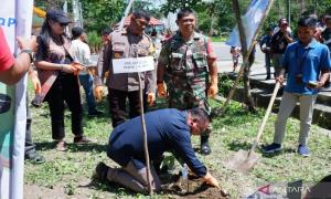 PNM Gandeng AP 1 Tanam Ratusan Pohon di DPSP KEK Likupang