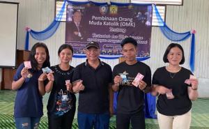 Kampung Agung Baru Kabupaten Malinau Gelar Simulasi Pemilihan Presiden