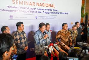 Menko Airlangga Ungkap Pentingnya GSW Bagi Perlindungan Perekonomian dan Kelangsungan Hidup Penduduk Pantai Utara Jawa