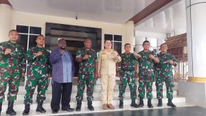 Pj. Bupati Meybrat dan Jajaran Sambut Kunjungan Silahturahmi Brigjen TNI Yusuf Ragainaga Kasdam XVIII/Kasuari
