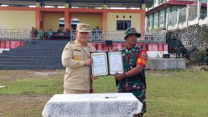 Pj Bupati Maybrat Pimpin Upacara Pembukaan Program TNI Manunggal Membangun Desa