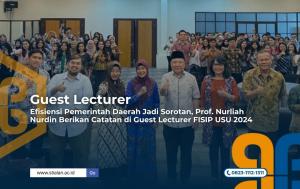 
                                       Efisiensi Pemerintah Daerah Jadi Sorotan, Prof Nurliah Nurdin Berikan Catatan di Guest Lecturer FISIP USU 2024