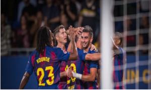 
                                       Skor Akhir  Brugge vs Barcelona 3-3: Gol Bunuh Diri Tzolis Selamatkan Barca