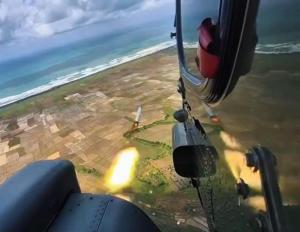 
                                       Penerbang Helikopter EC-725 Caracal TNI AU Asah Kemampuan Menembak Roket di AWR Salatri