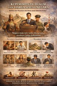 
                                       Kepemimpinan, Hukum, dan Harga Sebuah Negara