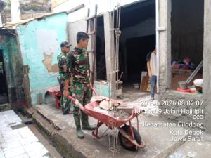 TMMD Kodim Depok Percepat Hunian Layak di Cilodong