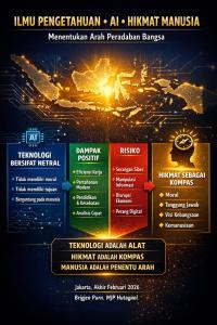 
                                       Ilmu Pengetahuan, Teknologi AI, dan Hikmat Manusia dalam Menentukan Arah Peradaban