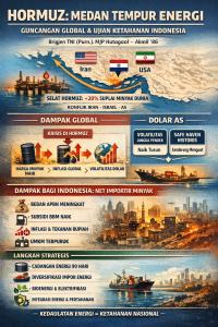 
                                       Hormuz sebagai Medan Tempur Energi: Guncangan Geopolitik, Volatilitas Dolar, dan Ujian Ketahanan Indonesia