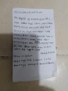 
                                       Bayi Perempuan Ditemukan di Gerobak Nasi Uduk Pasar Minggu, Tinggalkan Surat Haru: Ibu Meninggal