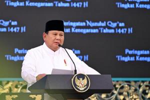 
                                       Nuzulul Quran di Istana, Quraish Shihab Doakan Kepemimpinan Prabowo Membawa Keadilan