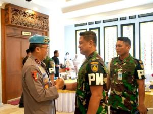 Danpuspomal Mayjen TNI (Mar) Harry Indiarto Hadiri Coffee Morning Serta Halal Bihalal POM TNI dan Propam Polri
