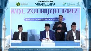 
                                       Pemerintah Tetapkan Idul Adha 2026 Jatuh pada 27 Mei, Lebaran Serentak dengan Muhammadiyah