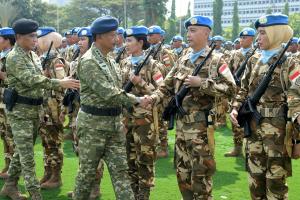 
                                       Wakasau Hadiri Upacara Pemberangkatan Satgas TNI Konga UNIFIL TA 2026