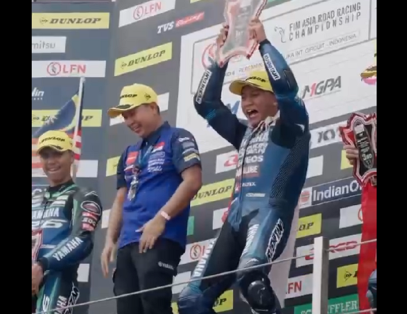    Sabet Kemenangan Perdana di ARRC Mandalika, Wahyu Nugroho: Ini Berkat Dukungan Tim Yamaha Racing Indonesia  