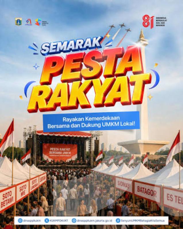 HUT Ke-81 RI di Monas, Pesta Rakyat Jadi Panggung Perkuatan Ekonomi UMKM