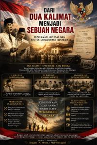 
                                       DARI DUA KALIMAT MENJADI SEBUAH NEGARA