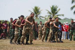 
                                       Rayakan HUT ke-81 RI, TNI AD dan US Army Adu Seru di Culture Day