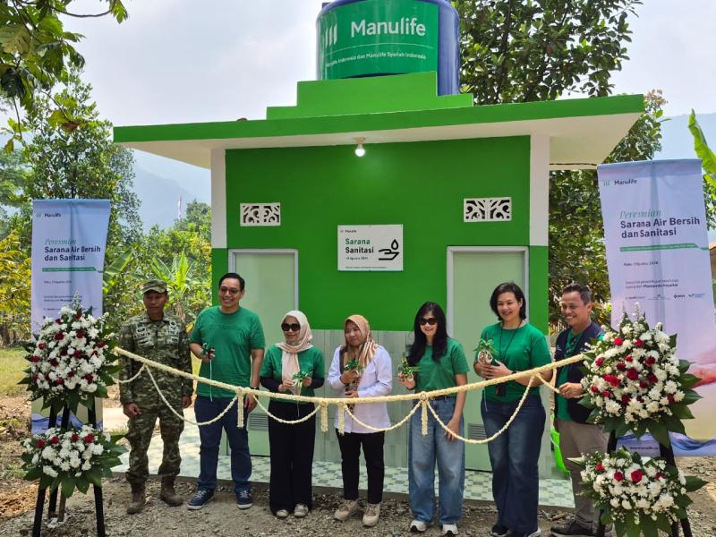 Manulife Indonesia Perluas Akses Air Bersih bagi Lebih dari 3.000 Warga Kampung Cigaok 