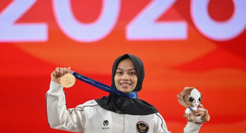 Lifter Putri Indonesia Luluk Diana Sumbang Medali Perunggu di Asian Games 